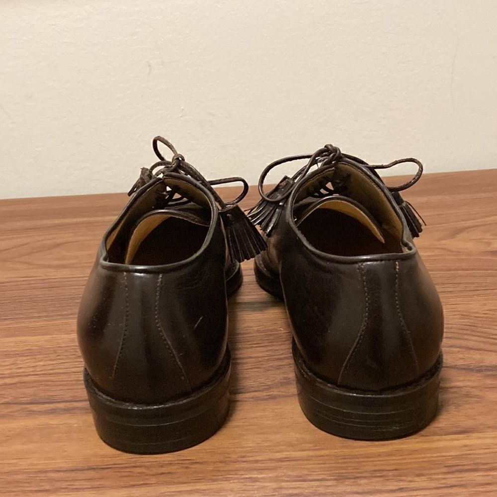 Gucci Authentic Women’s Lace Up Leather & Suede Brown Shoes. Size 7AA. - Picture 4 of 6